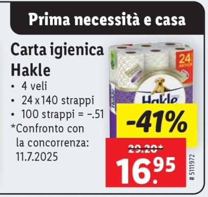 Carta igienica Hakle