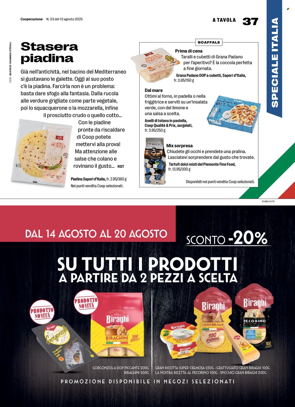 Volantino Coop - 14.8.2025 - 20.8.2025. Pagina 37. Pagina 37