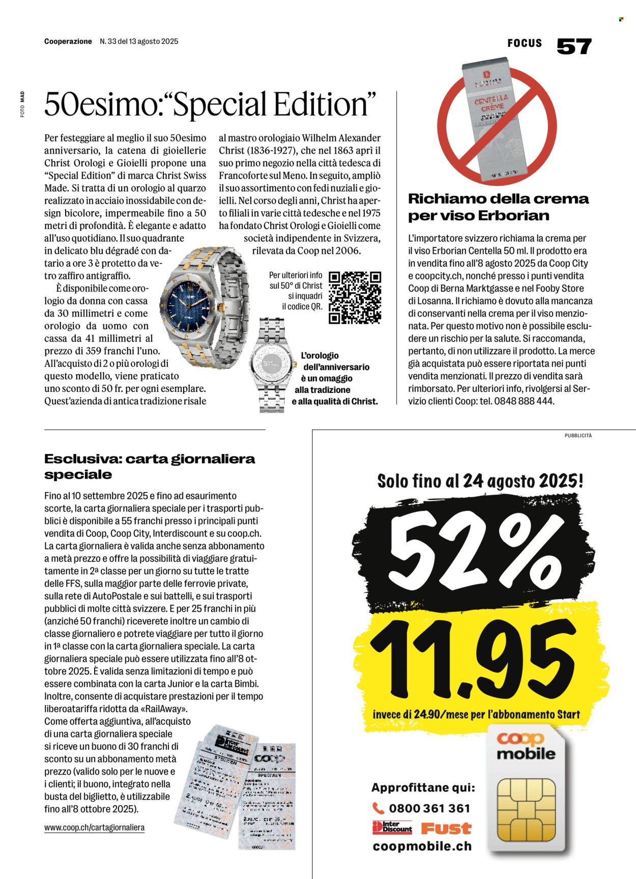 Volantino Coop - 14.8.2025 - 20.8.2025. Pagina 57. Pagina 57