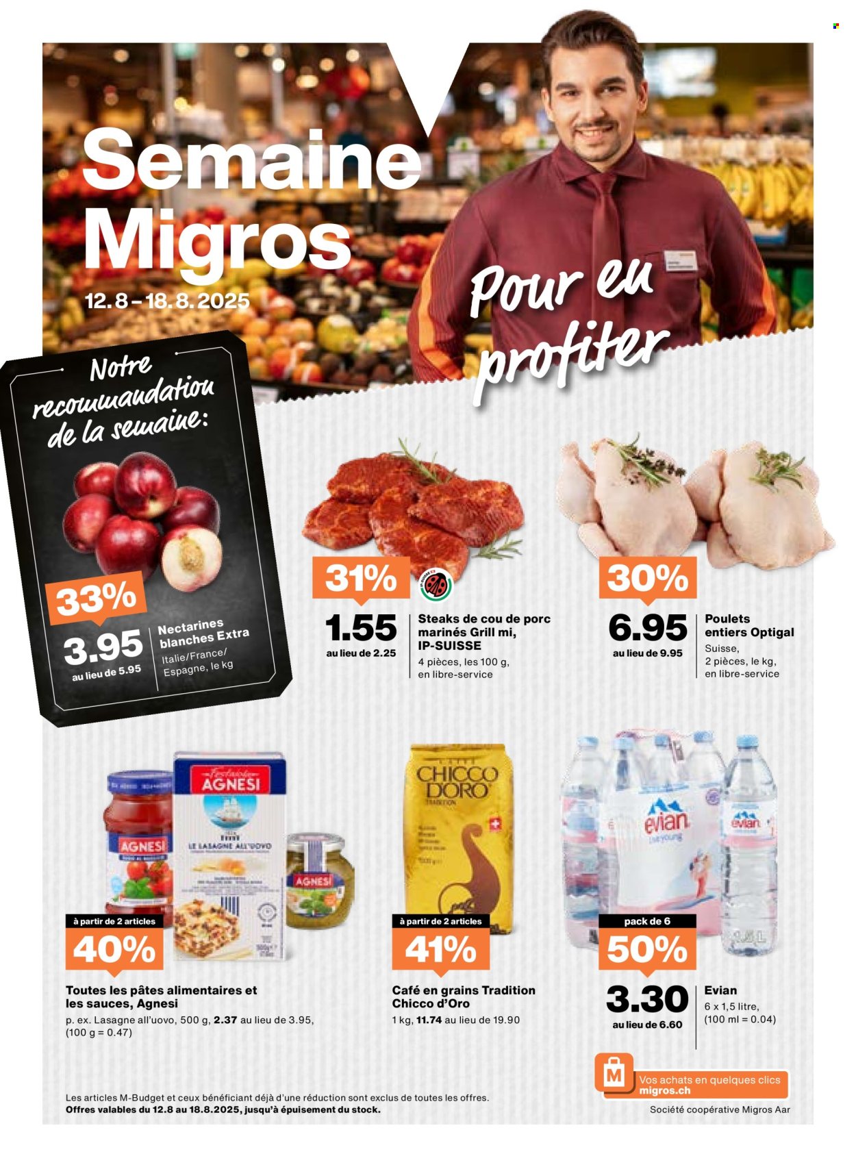 Volantino Migros - 12.8.2025 - 18.8.2025. Pagina 1. Pagina 1