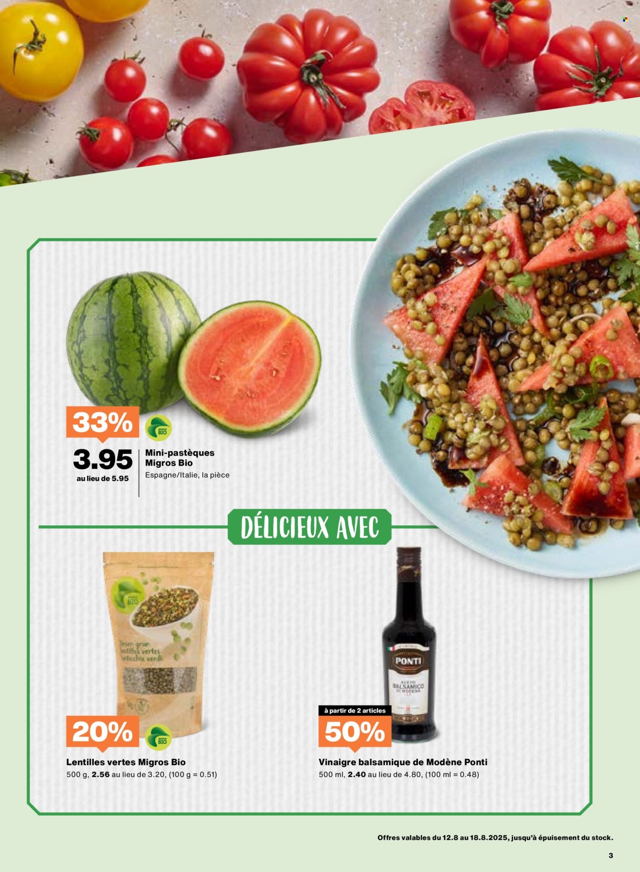 Volantino Migros - 12.8.2025 - 18.8.2025. Pagina 3. Pagina 3