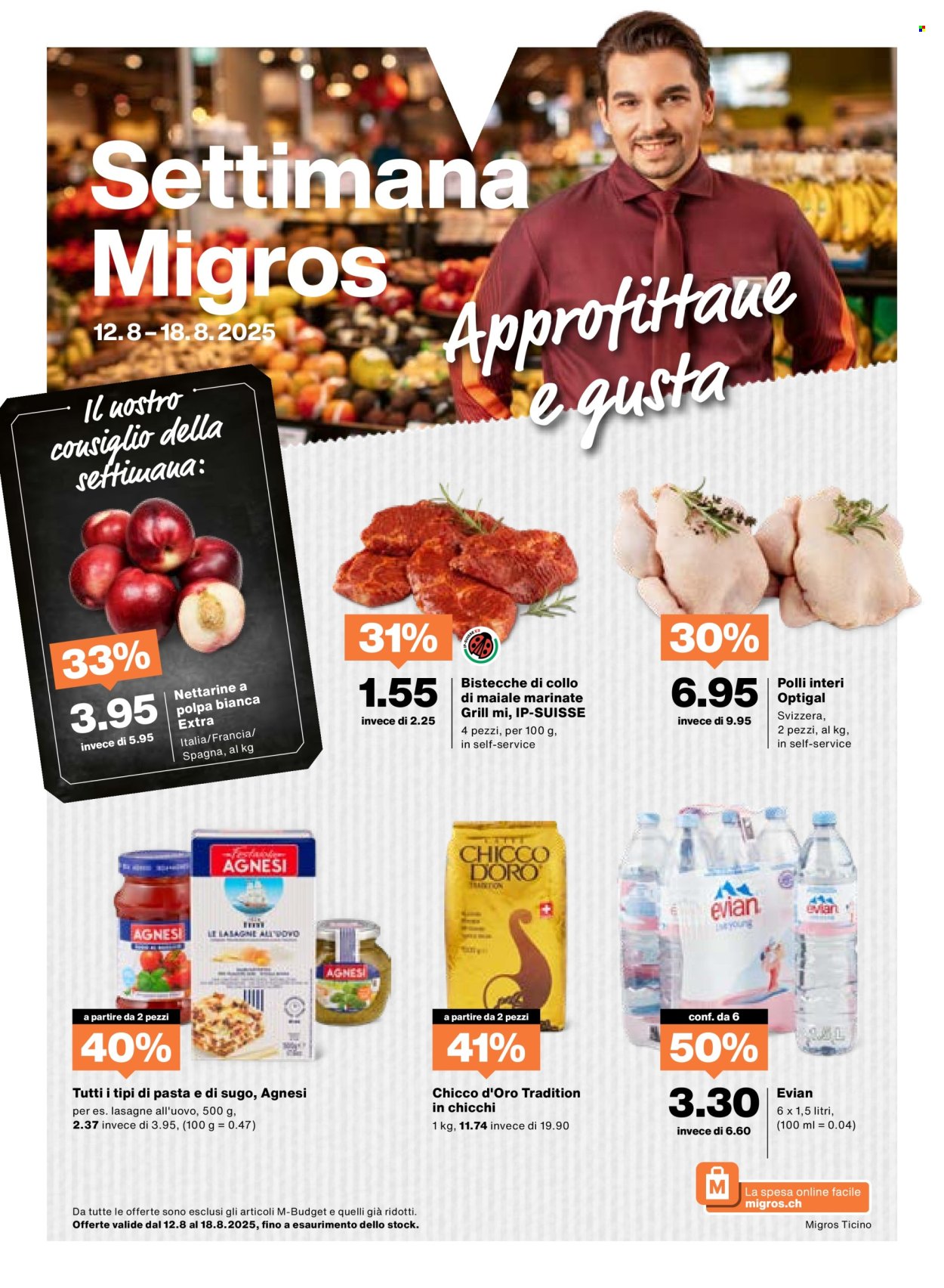 Volantino Migros - 12.8.2025 - 18.8.2025. Pagina 1. Pagina 1