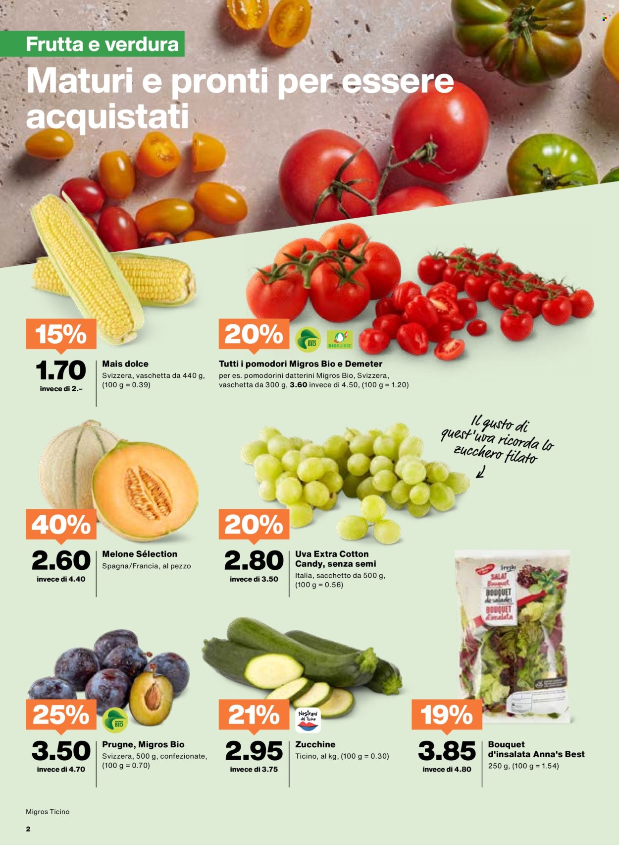 Volantino Migros - 12.8.2025 - 18.8.2025. Pagina 2. Pagina 2