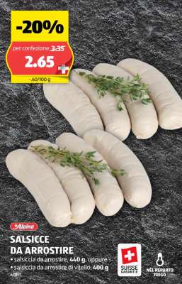 SALSICCE DA ARROSTIRE