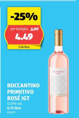 BOCCANTINO PRIMITIVO ROSÉ IGT