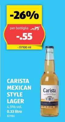 CARISTA MEXICAN STYLE LAGER