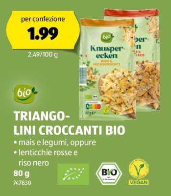 TRIANGOLINI CROCCANTI BIO