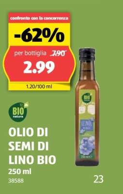 OLIO DI SEMI DI LINO BIO