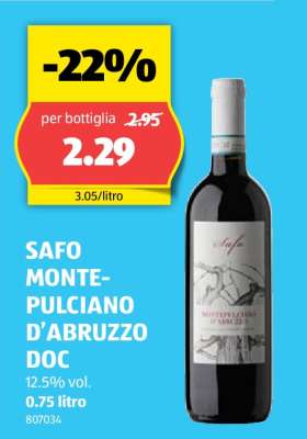SAFO MONTEPULCIANO D’ABRUZZO DOC