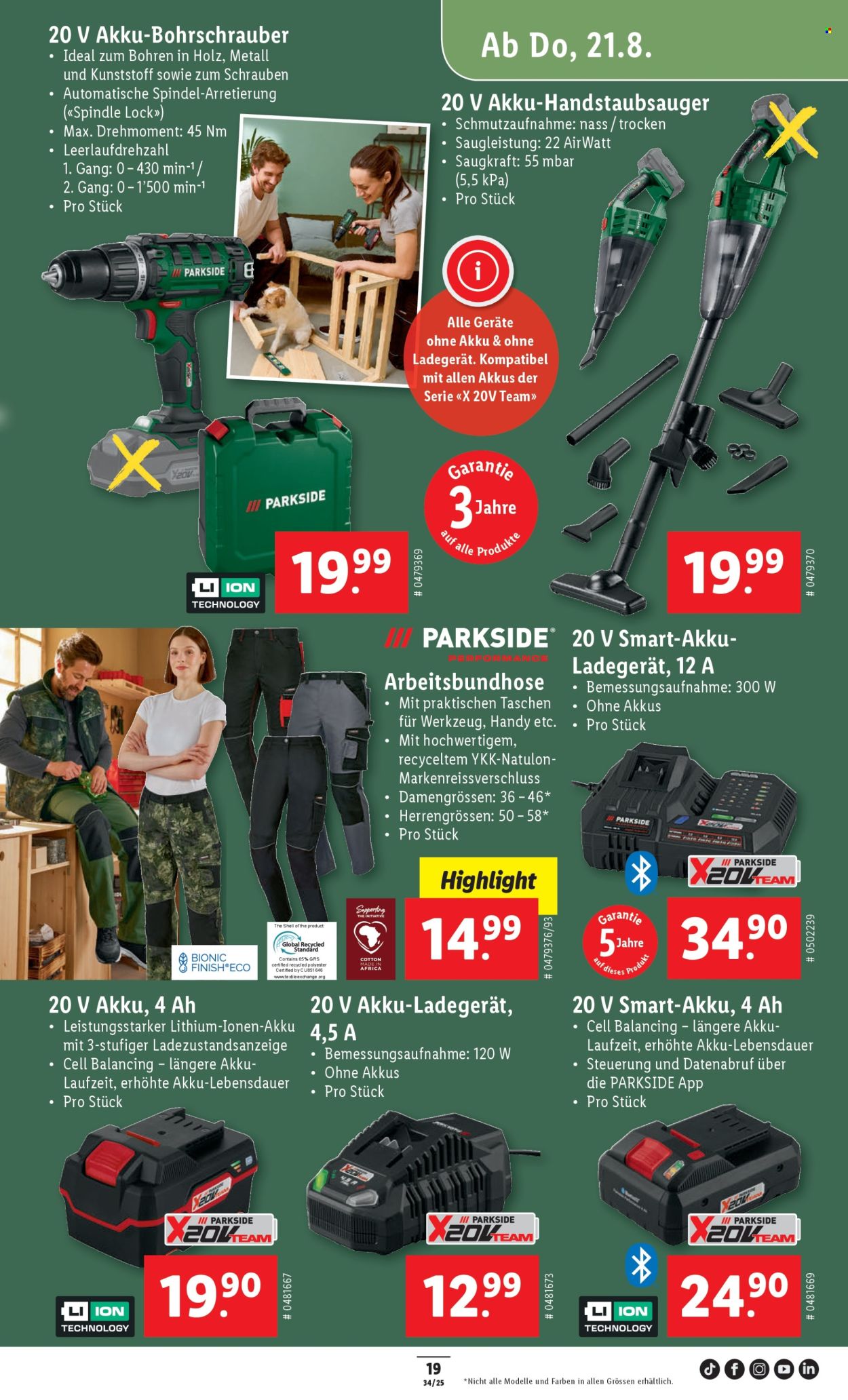 Volantino Lidl - 21.8.2025 - 27.8.2025. Pagina 21. Pagina 21