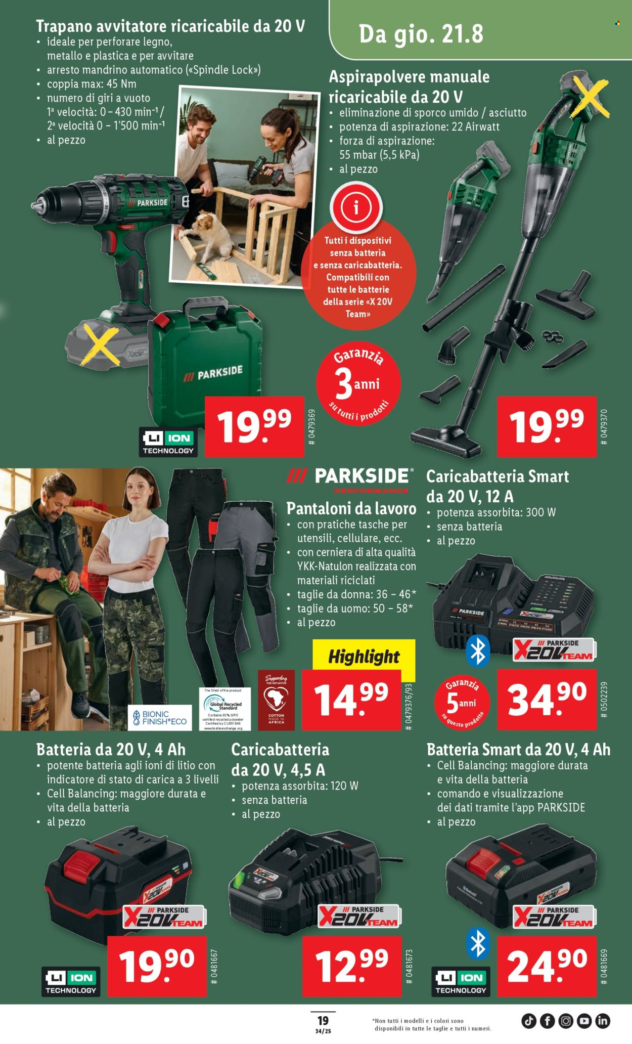 Volantino Lidl - 21.8.2025 - 27.8.2025. Pagina 21. Pagina 21