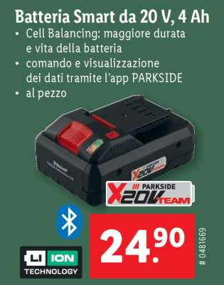 Batteria Smart da 20 V, 4 Ah