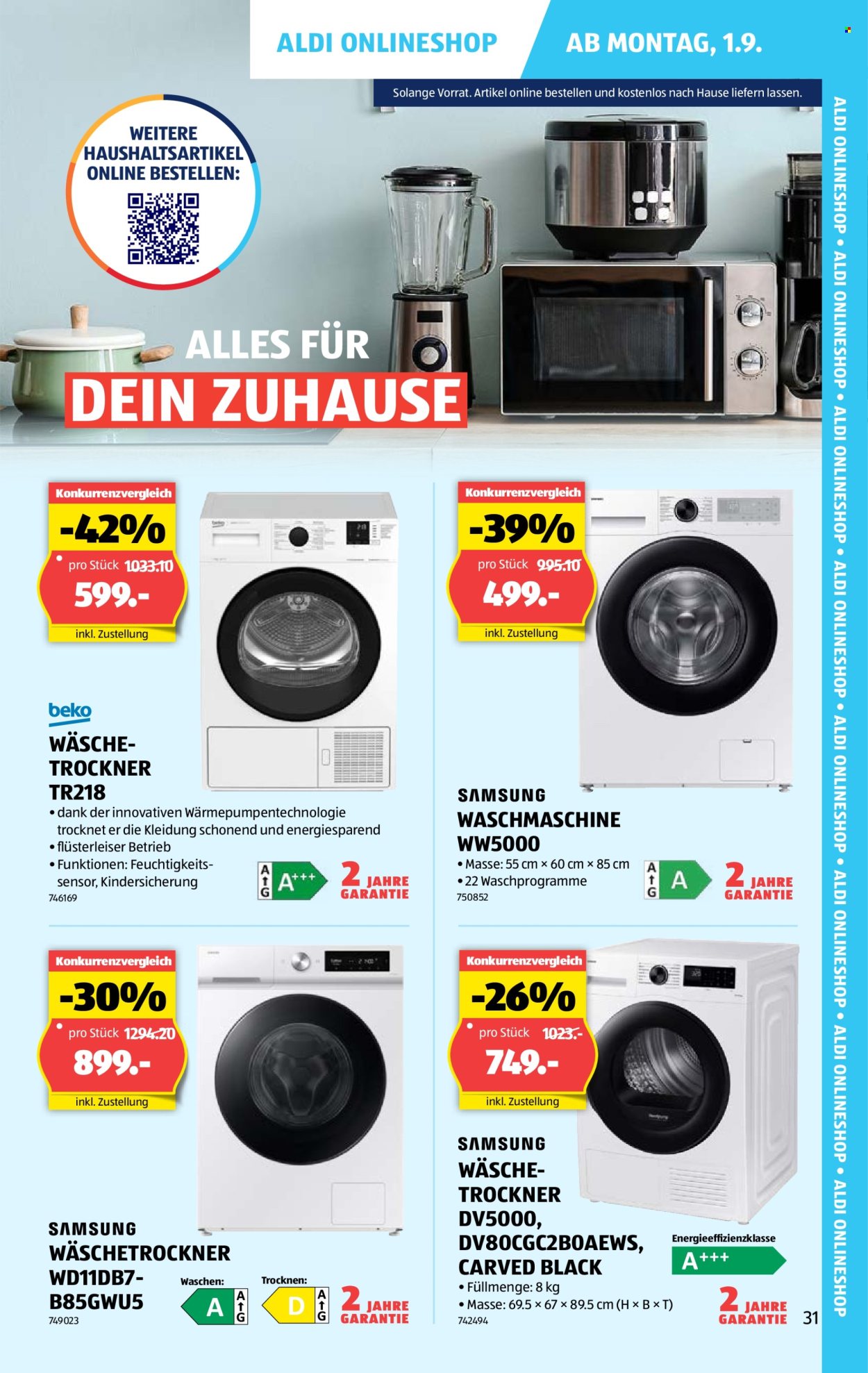 Volantino Aldi - 28.8.2025 - 3.9.2025. Pagina 31. Pagina 31