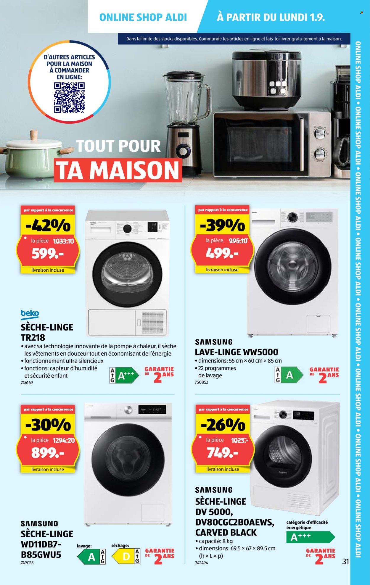 Volantino Aldi - 28.8.2025 - 3.9.2025. Pagina 31. Pagina 31