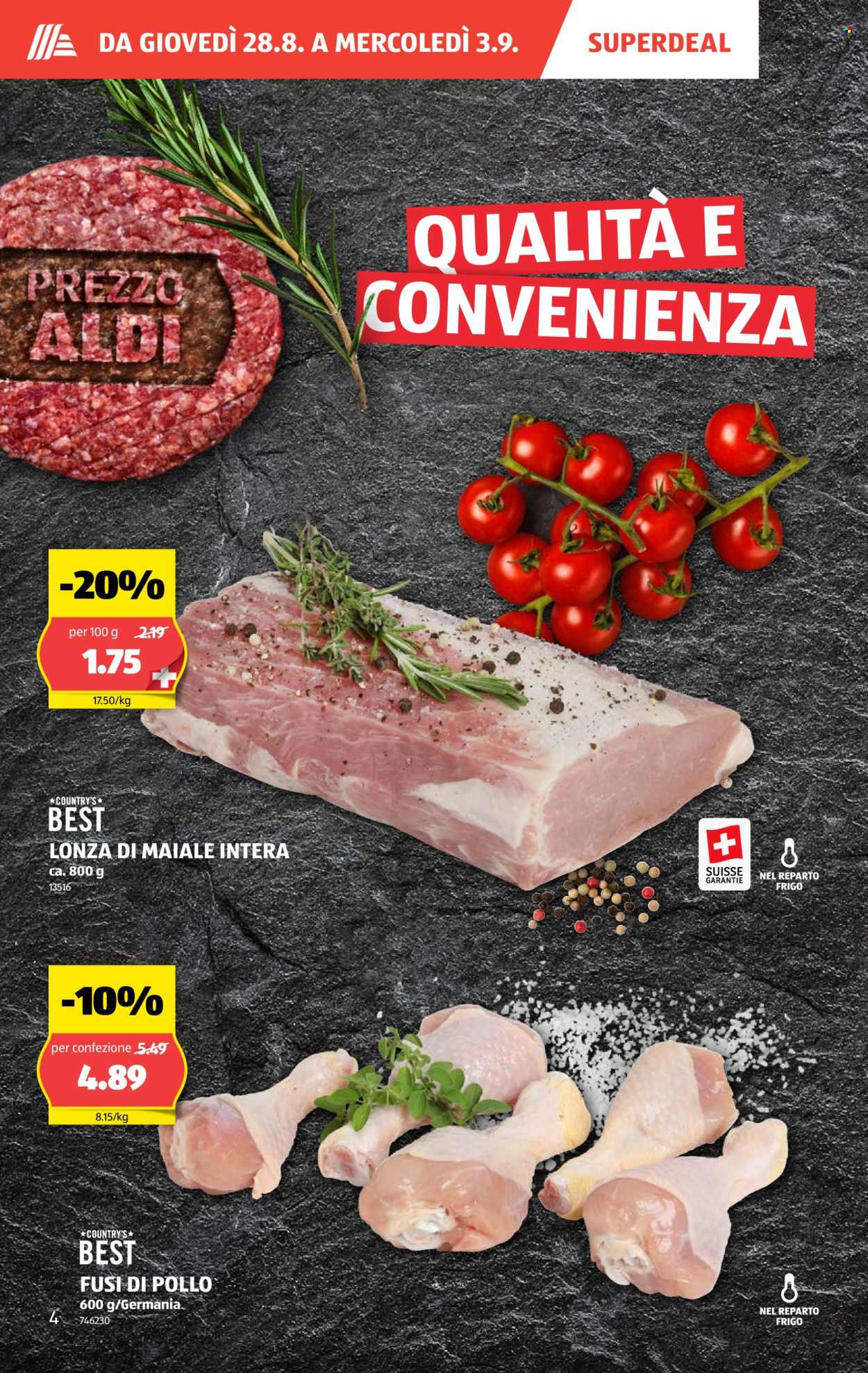 Volantino Aldi - 28.8.2025 - 3.9.2025. Pagina 4. Pagina 4
