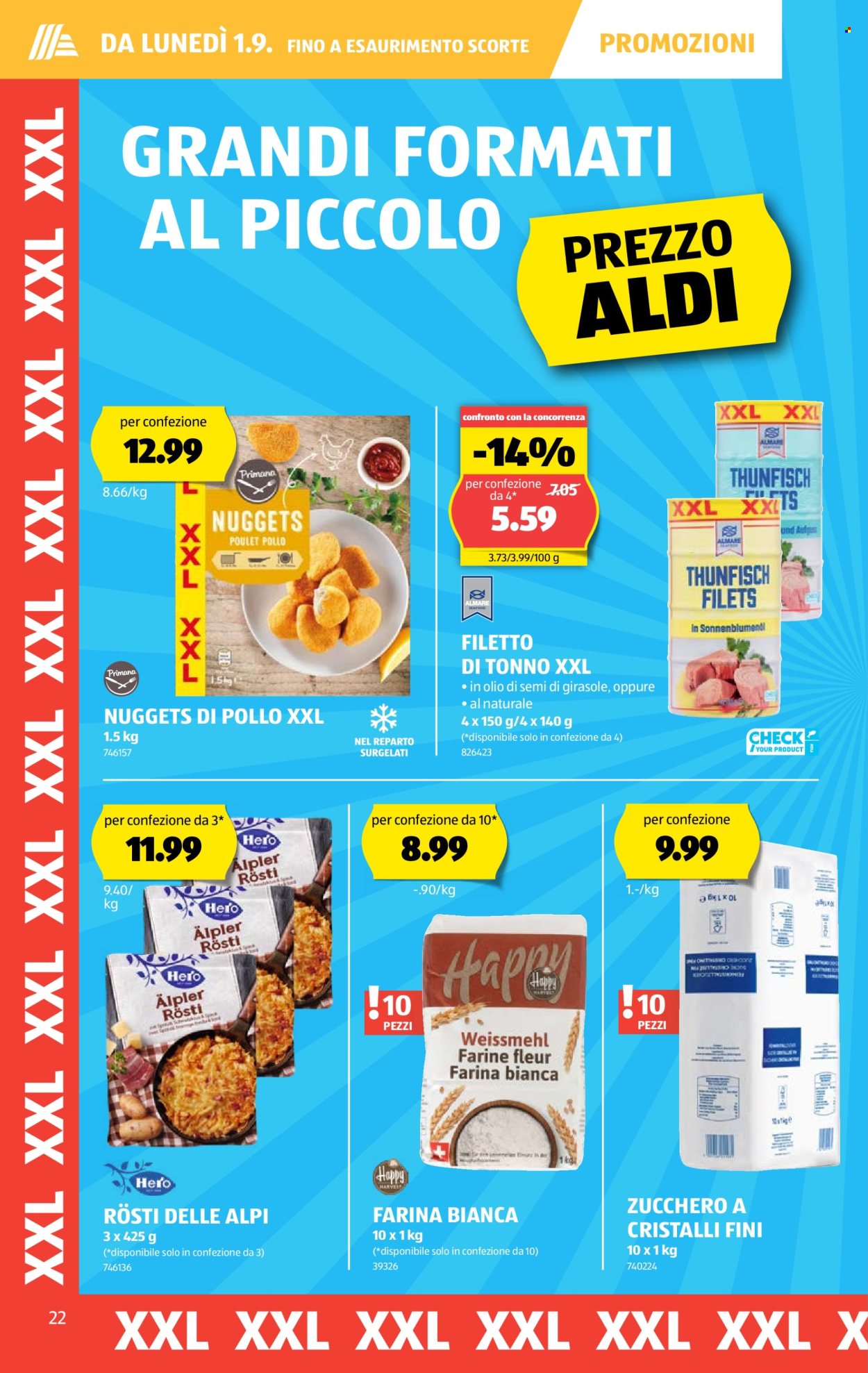 Volantino Aldi - 28.8.2025 - 3.9.2025. Pagina 22. Pagina 22
