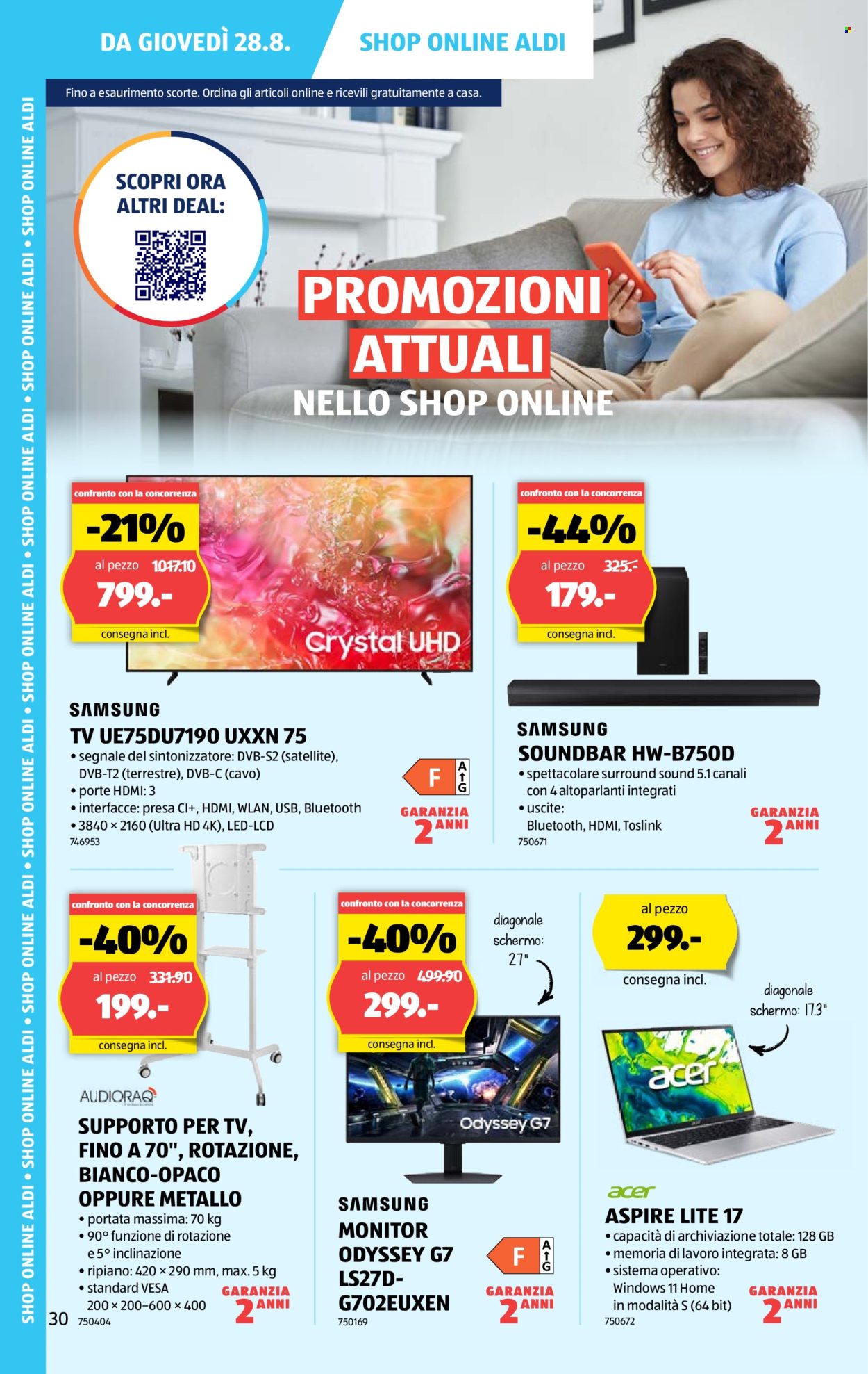 Volantino Aldi - 28.8.2025 - 3.9.2025. Pagina 30. Pagina 30