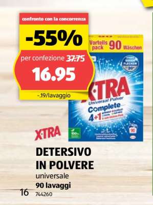 XTRA DETERSIVO IN POLVERE