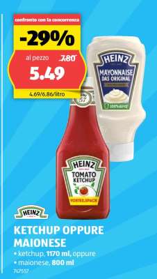 Heinz Ketchup oppure Maionese