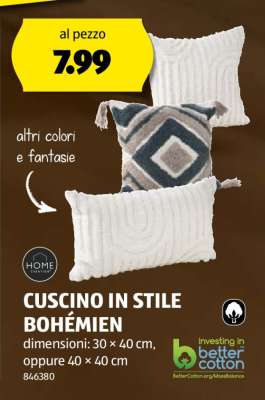 CUSCINO IN STILE BOHÉMIEN
