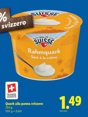 Quark alla panna svizzero