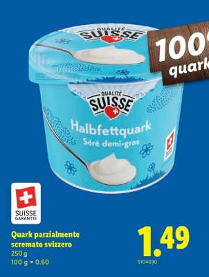 Quark parzialmente scremato svizzero