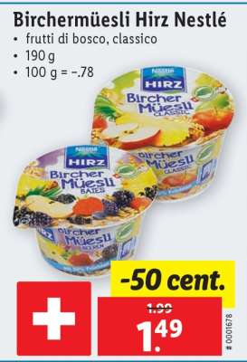 Birchermüesli Hirz Nestlé