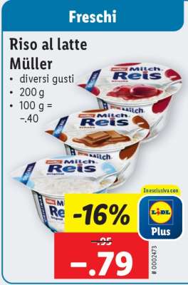 Riso al latte Müller