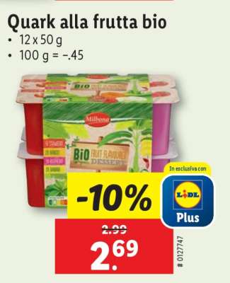 Quark alla frutta bio