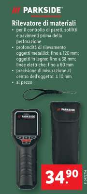 Rilevatore di materiali PARKSIDE