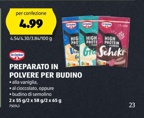 Dr. Oetker Preparato in Polvere per Budino