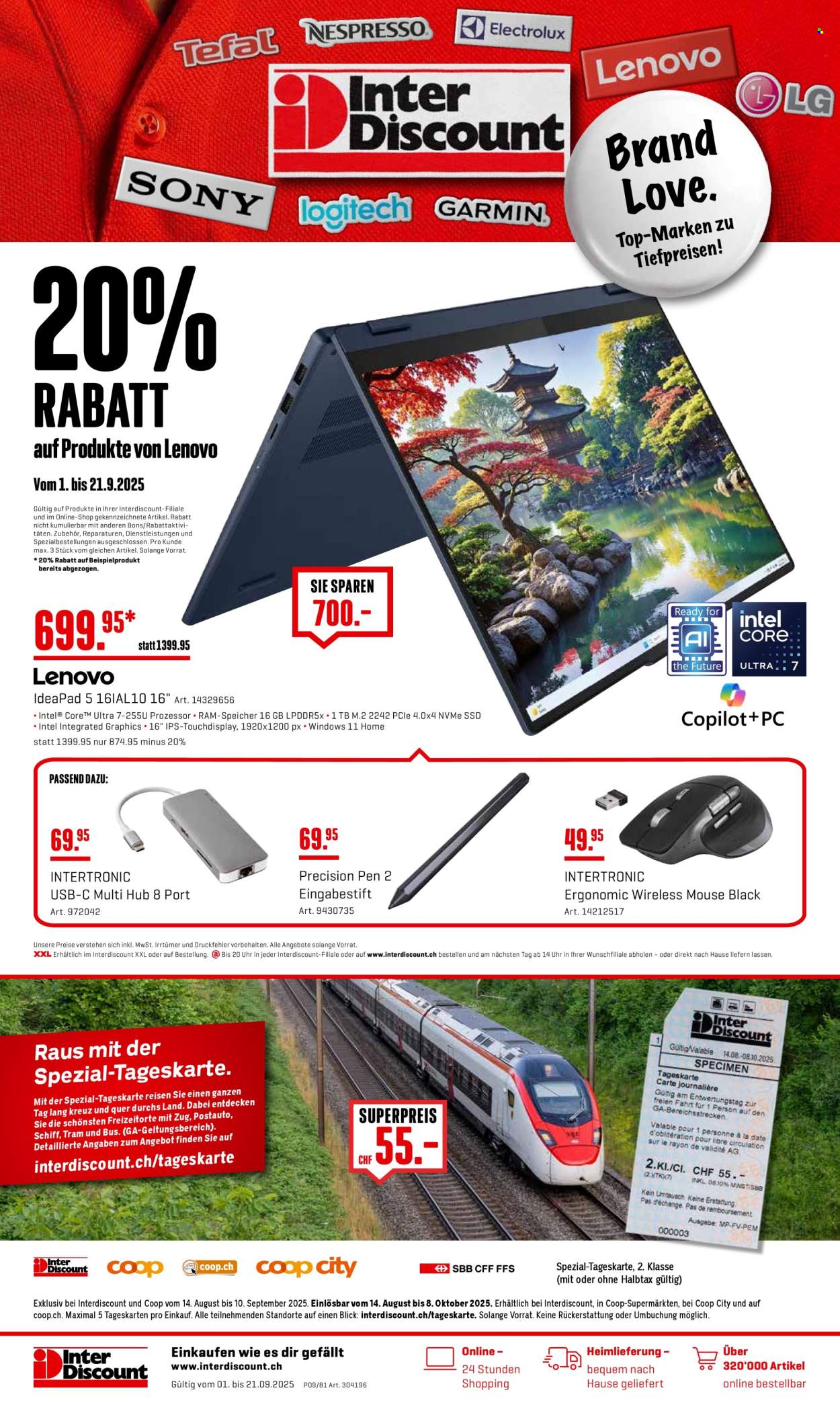 Volantino Interdiscount - 1.9.2025 - 21.9.2025. Pagina 1. Pagina 1