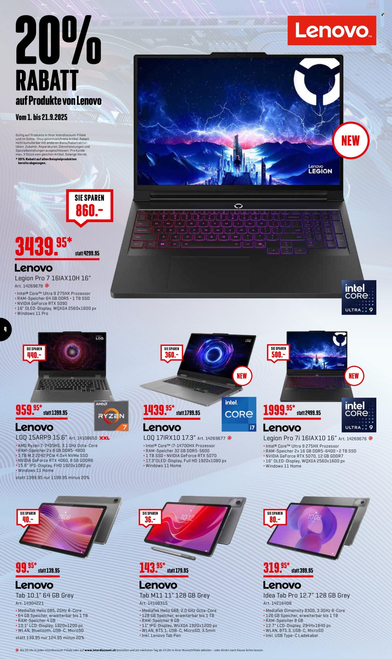 Volantino Interdiscount - 1.9.2025 - 21.9.2025. Pagina 4. Pagina 4