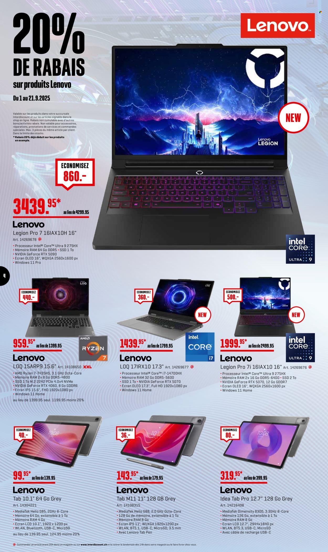 Volantino Interdiscount - 1.9.2025 - 21.9.2025. Pagina 4. Pagina 4