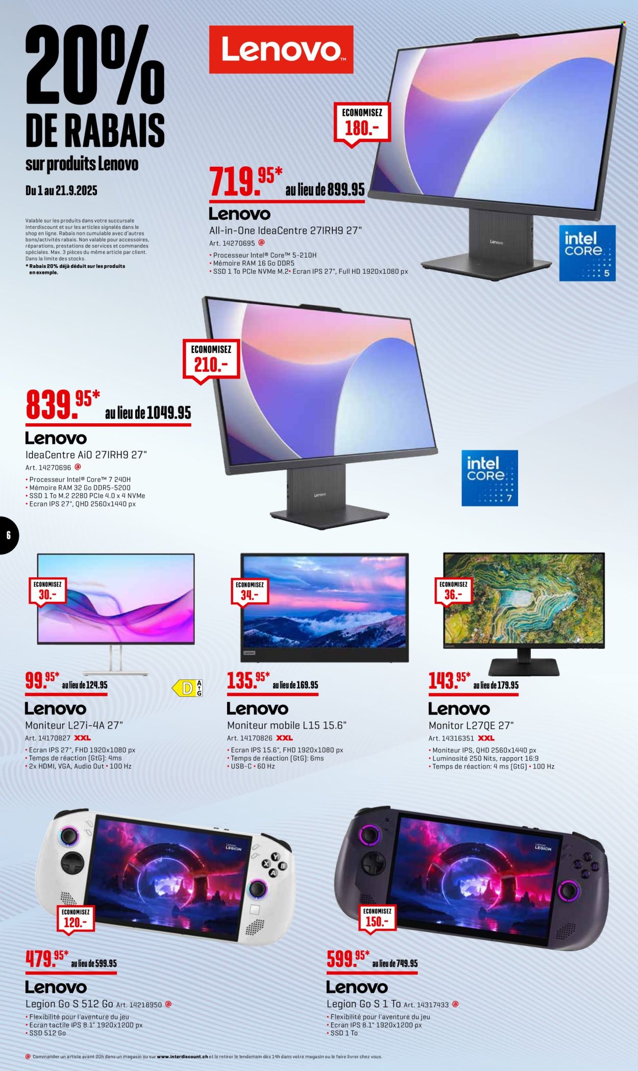 Volantino Interdiscount - 1.9.2025 - 21.9.2025. Pagina 6. Pagina 6