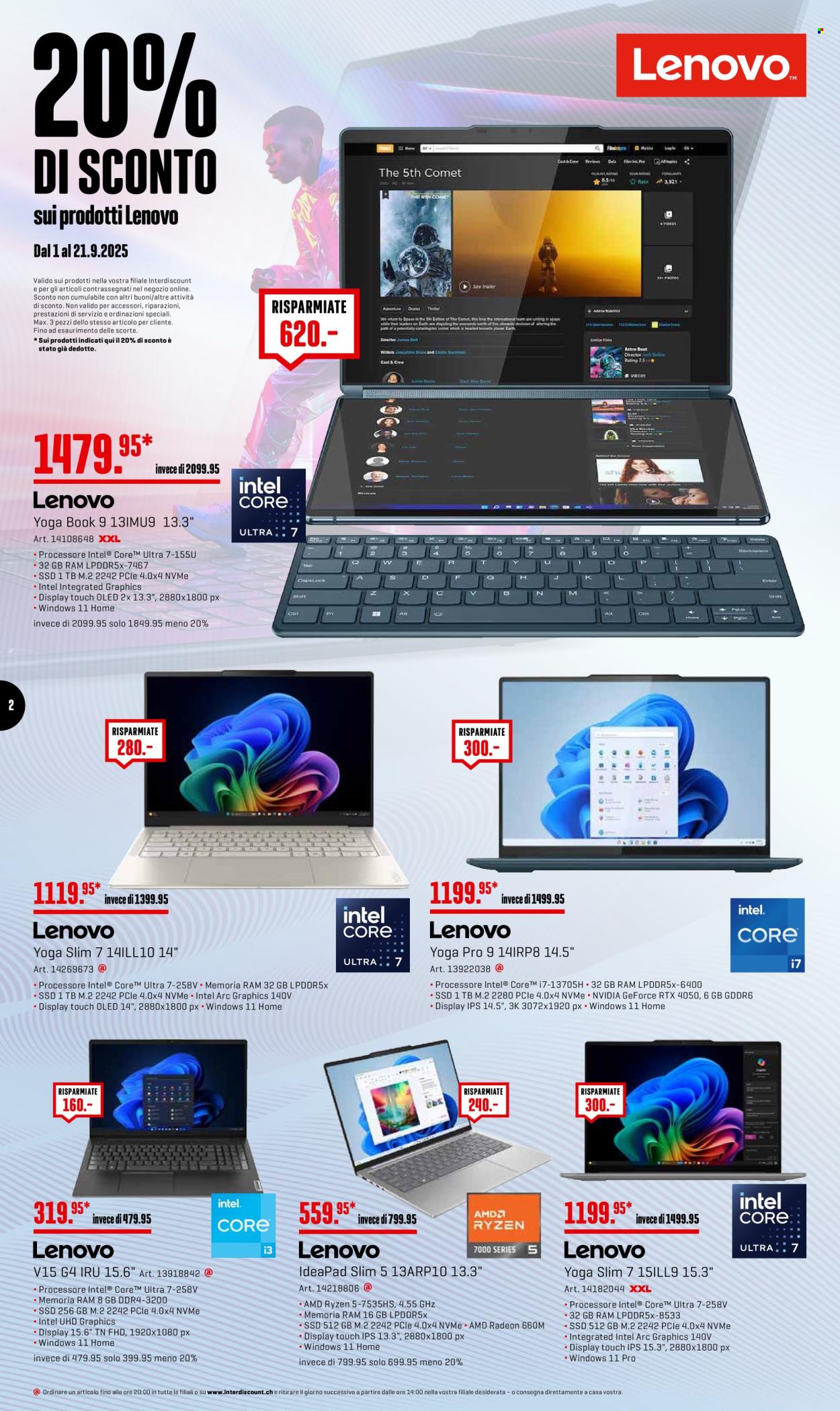 Volantino Interdiscount - 1.9.2025 - 21.9.2025. Pagina 2. Pagina 2