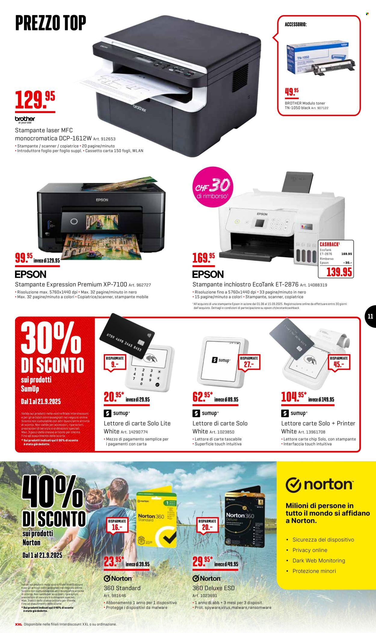 Volantino Interdiscount - 1.9.2025 - 21.9.2025. Pagina 11. Pagina 11