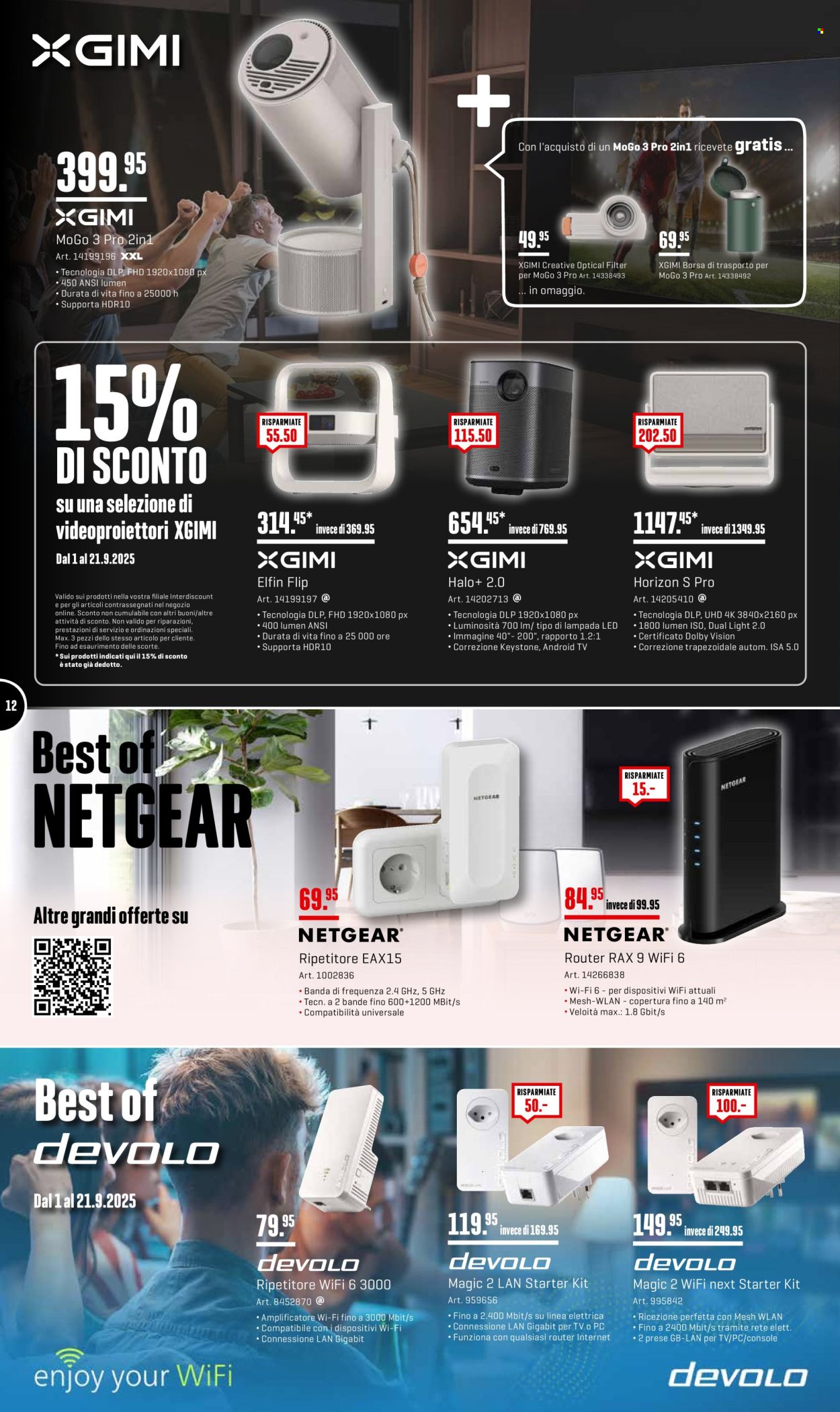 Volantino Interdiscount - 1.9.2025 - 21.9.2025. Pagina 12. Pagina 12