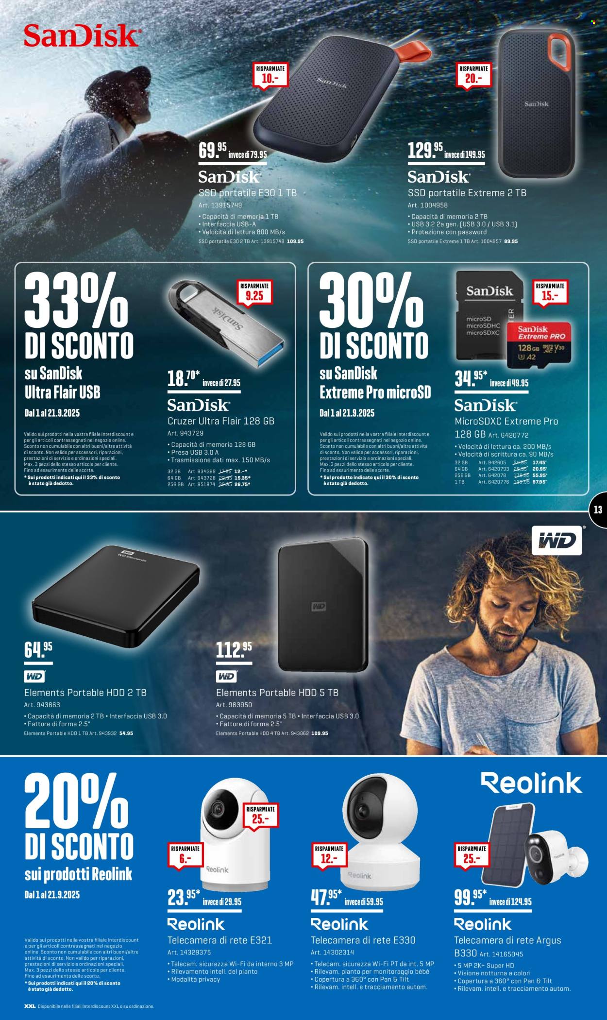 Volantino Interdiscount - 1.9.2025 - 21.9.2025. Pagina 13. Pagina 13