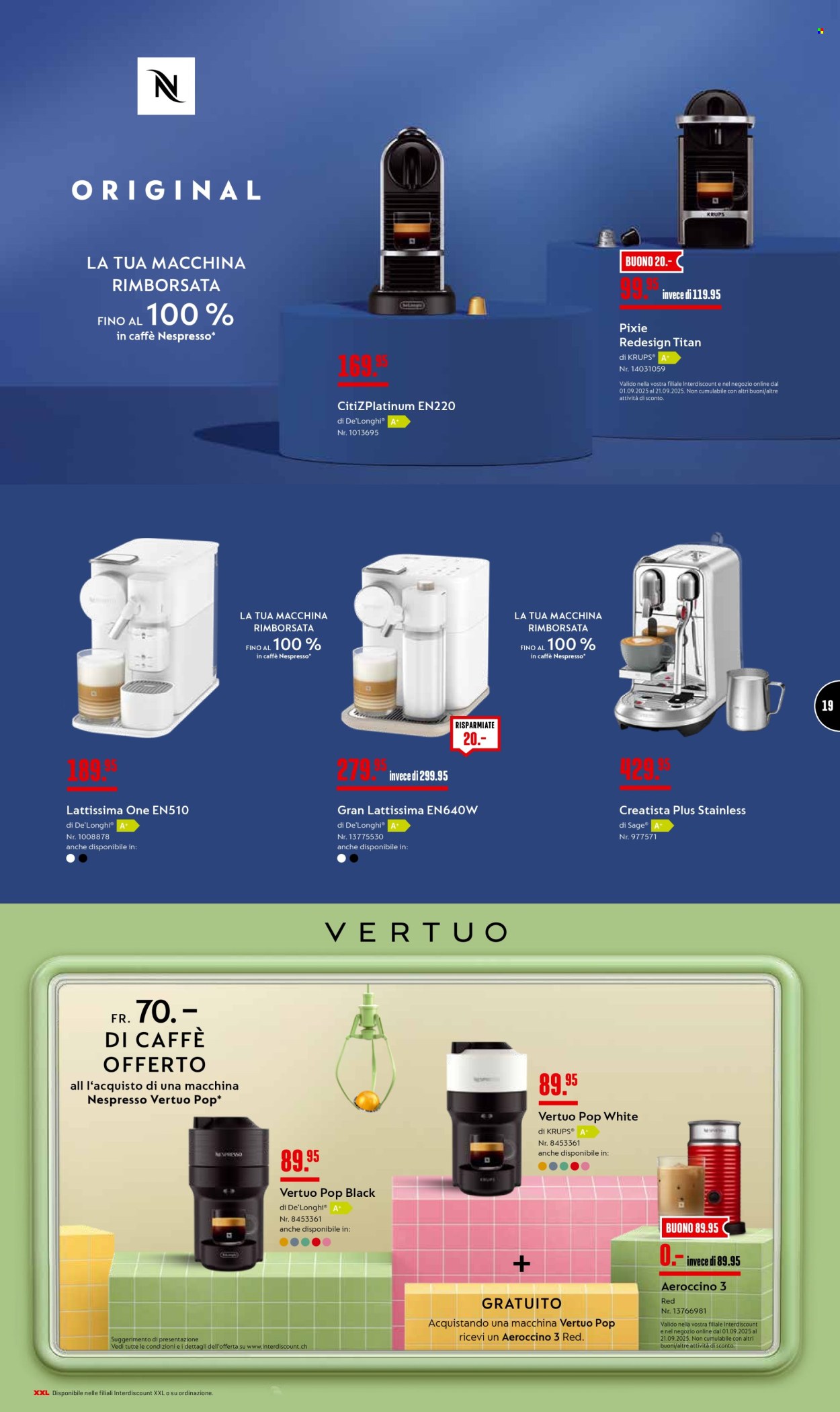 Volantino Interdiscount - 1.9.2025 - 21.9.2025. Pagina 19. Pagina 19
