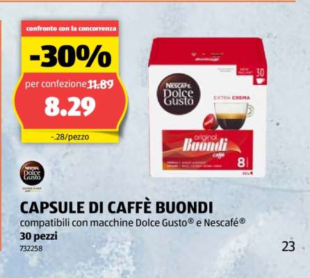 CAPSULE DI CAFFÈ BUONDI