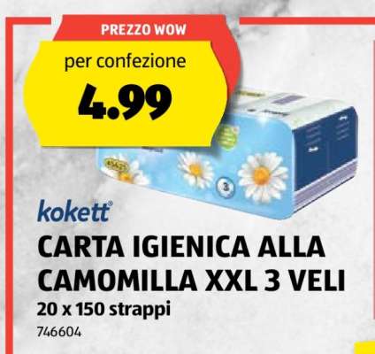 kokett CARTA IGIENICA ALLA CAMOMILLA XXL 3 VELI