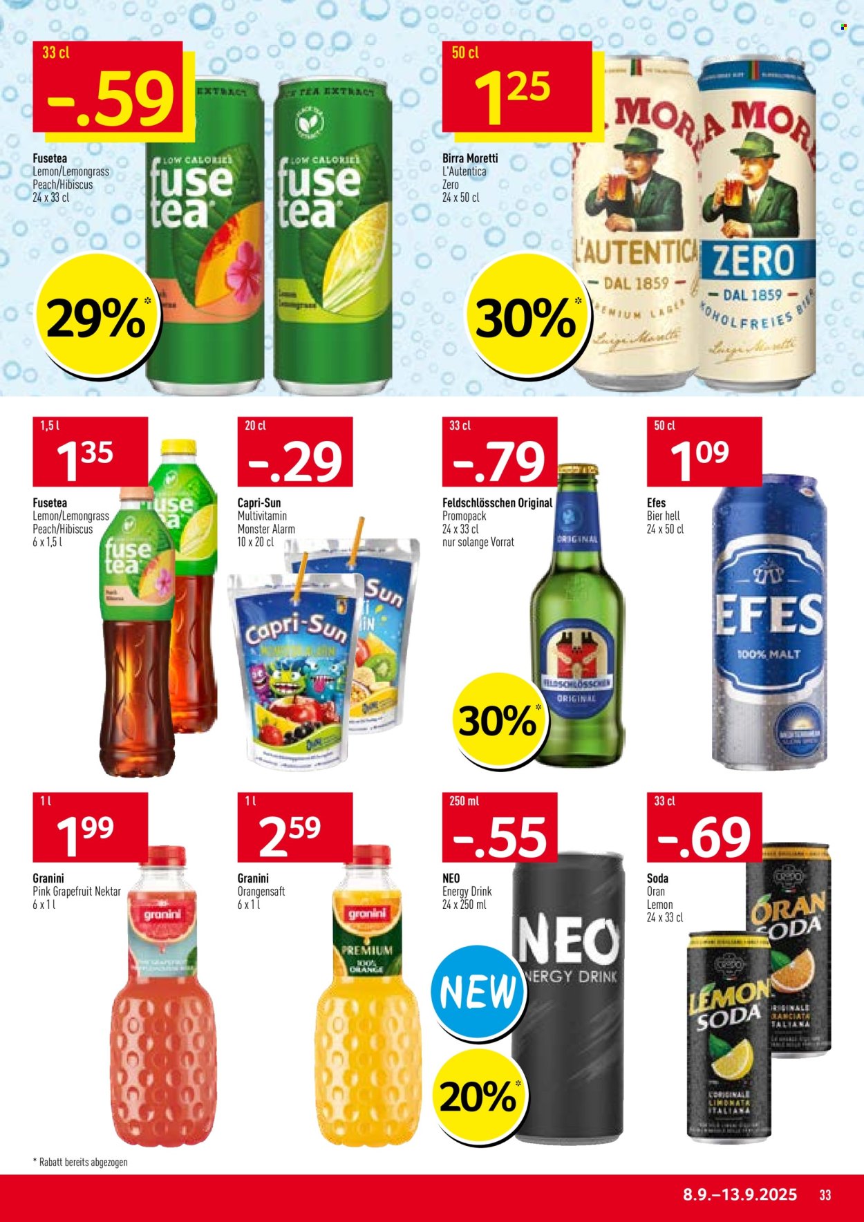 Volantino Prodega - 8.9.2025 - 13.9.2025. Pagina 33. Pagina 33