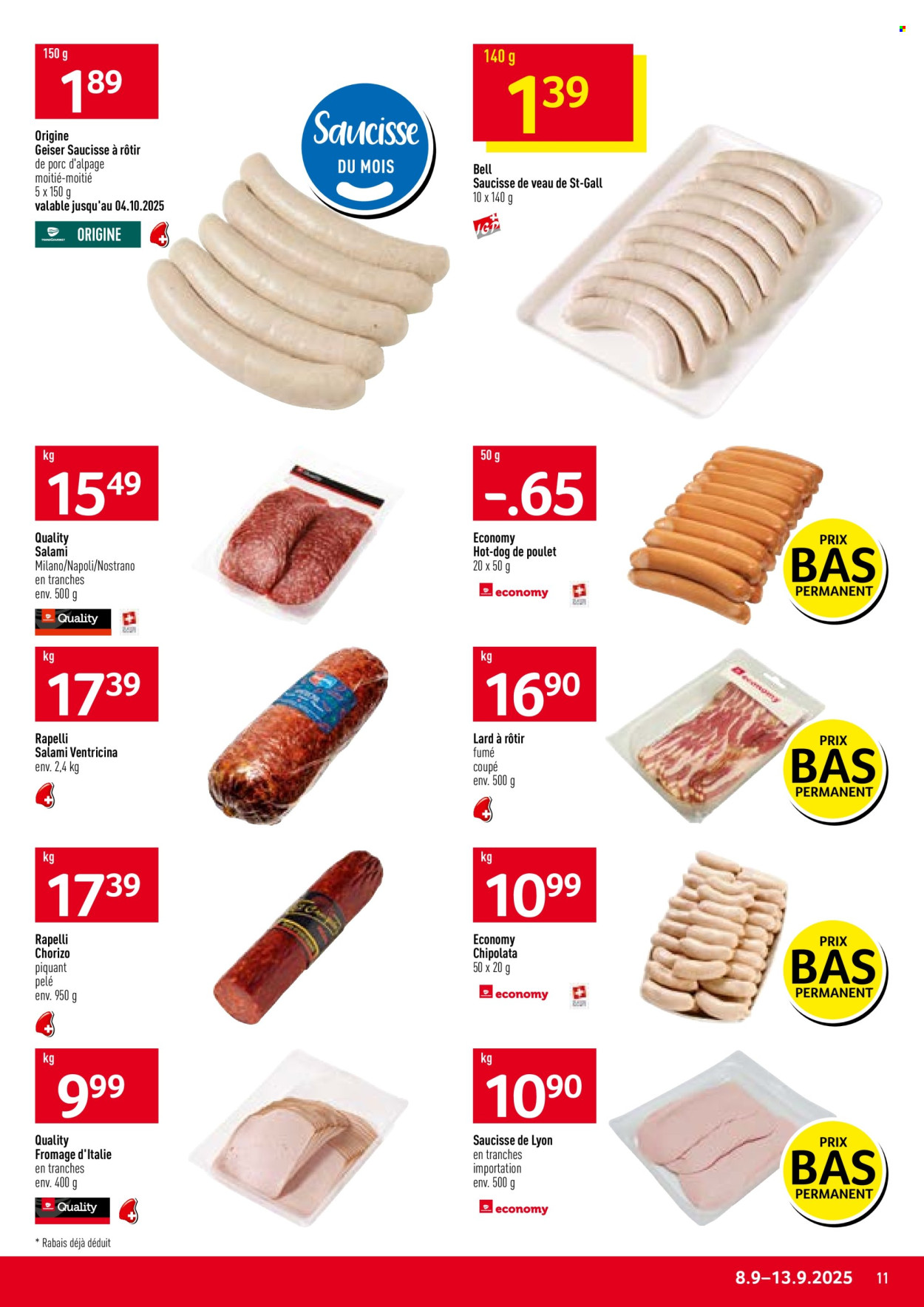 Volantino Prodega - 8.9.2025 - 13.9.2025. Pagina 11. Pagina 11