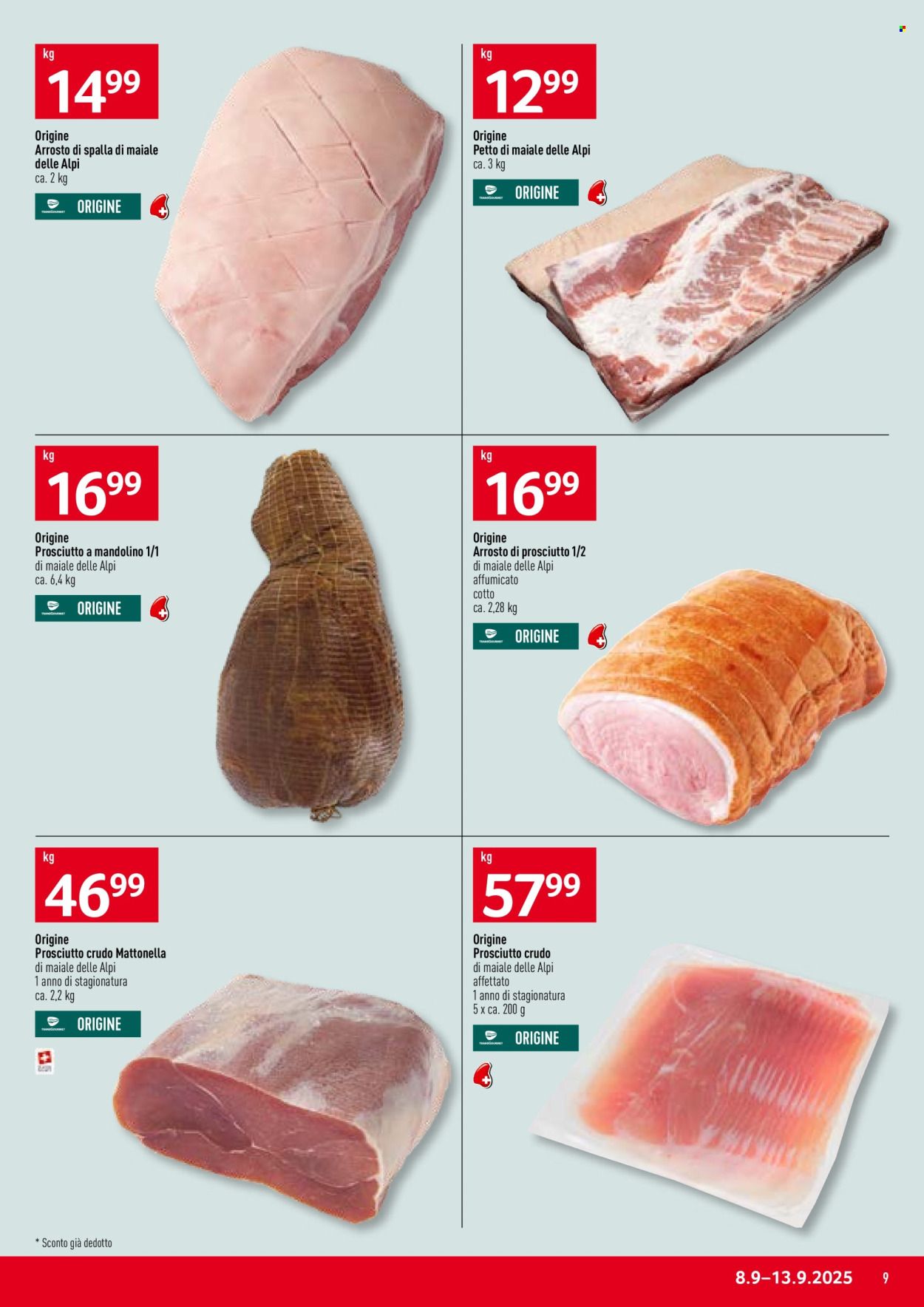 Volantino Prodega - 8.9.2025 - 13.9.2025. Pagina 9. Pagina 9
