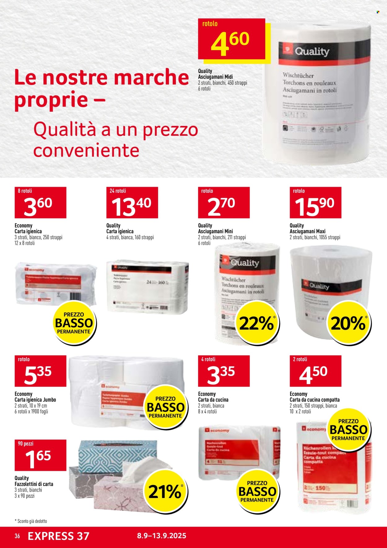 Volantino Prodega - 8.9.2025 - 13.9.2025. Pagina 36. Pagina 36