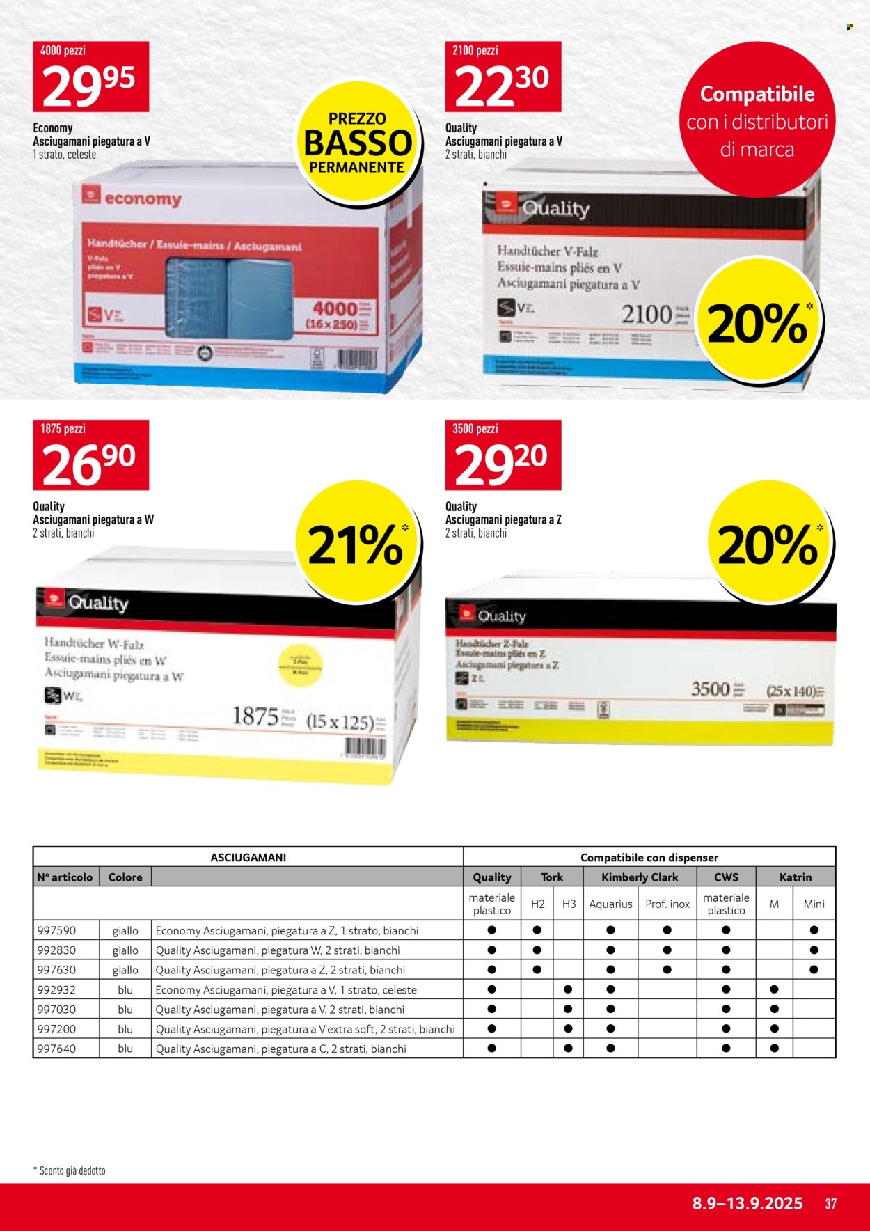 Volantino Prodega - 8.9.2025 - 13.9.2025. Pagina 37. Pagina 37