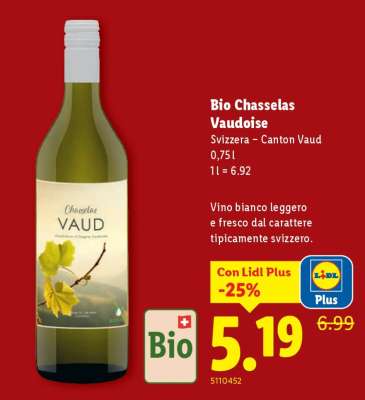 Bio Chasselas Vaudoise