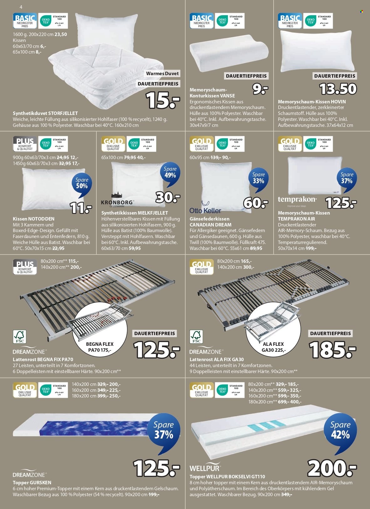 Volantino JYSK - 9.9.2025 - 22.9.2025. Pagina 4. Pagina 4