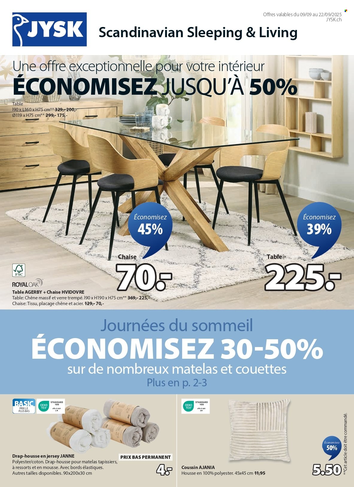 Volantino JYSK - 9.9.2025 - 22.9.2025. Pagina 1. Pagina 1